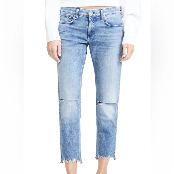 NWT! Rag & Bone JEAN Medecino Dre Low Rise Slim Boyfriend Jeans - 26 - Picture 1 of 16